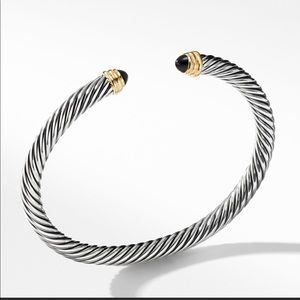 DAVID YURMAN 5mm classic cable bracelet ONYX